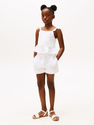 TEXTURED COTTON SHORT