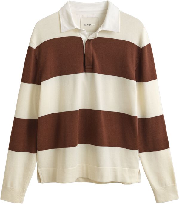 Barstriped Cotton Polo