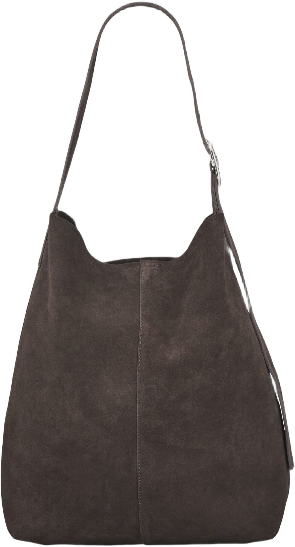 Suede Mae Buckle Bag