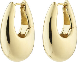 AUTUMN  chunky retro hoop earrings gold-plated