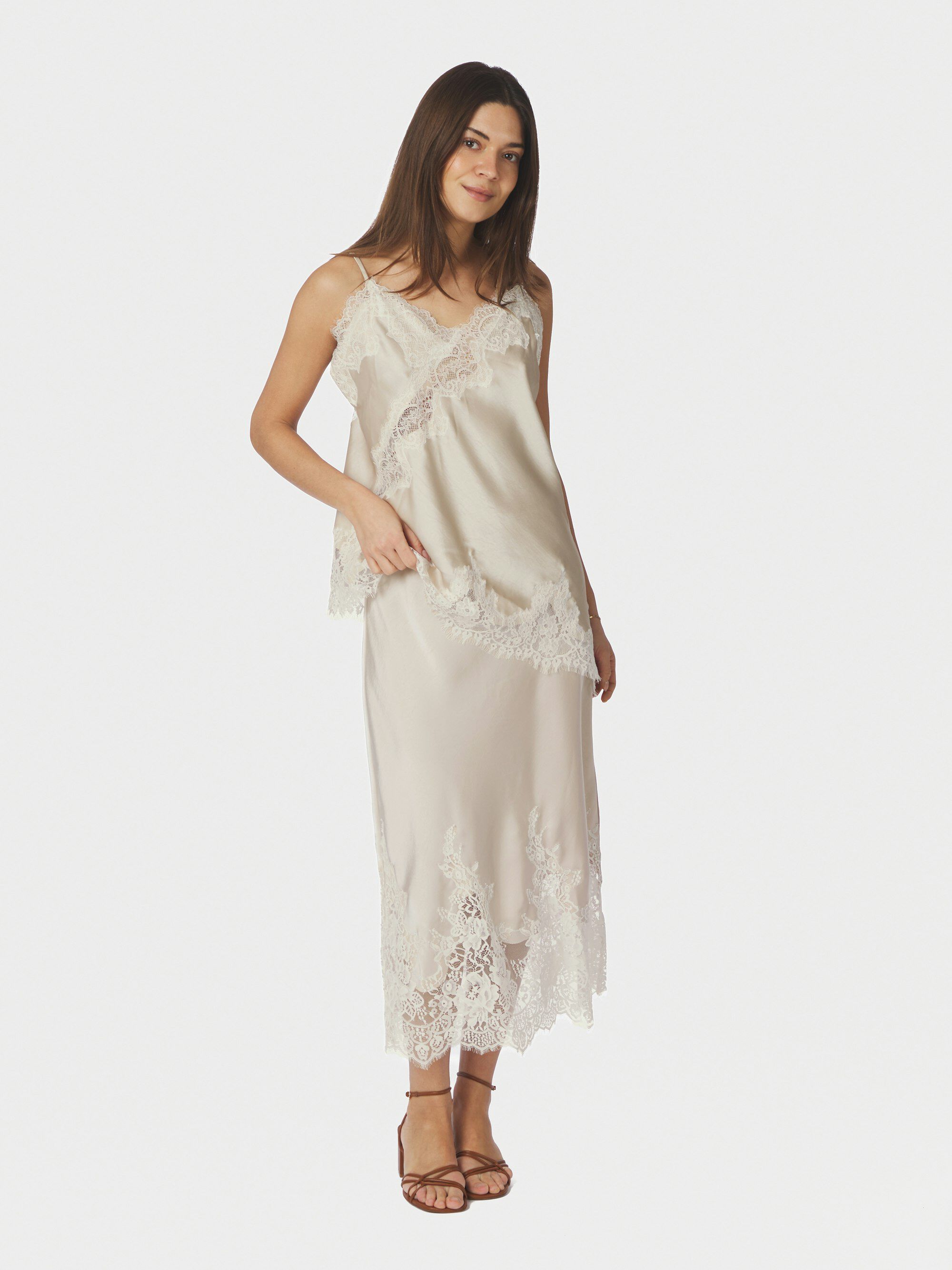 Yelina Heavy Sateen Skirt