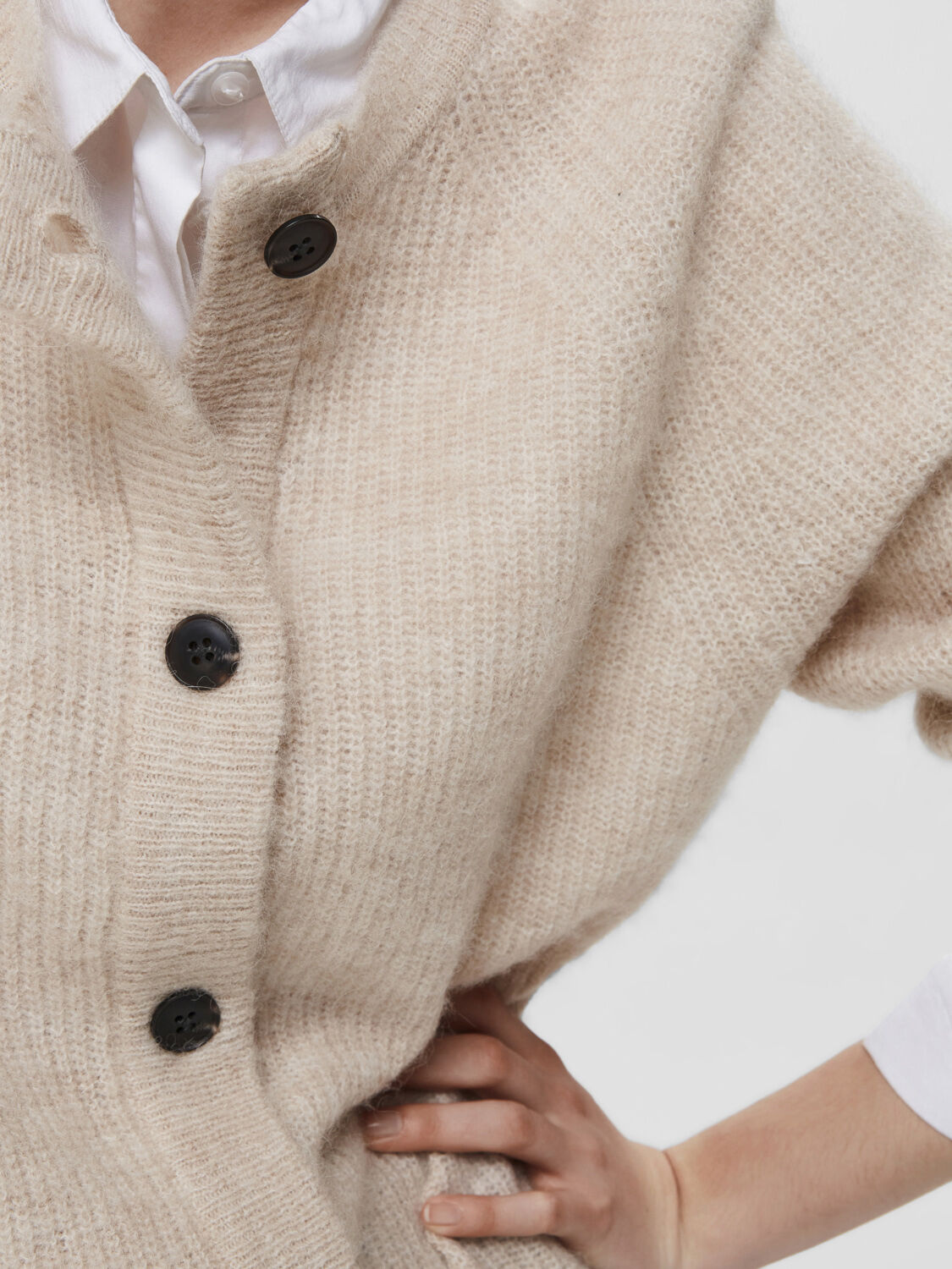 SLFLULU LS ALPACA BLEND KNIT SHORT CARDIGAN NOOS