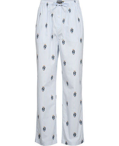 Polo Bear Striped Cotton Pajama Pant