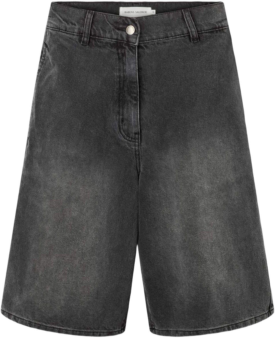 Denim black wide shorts - Raha