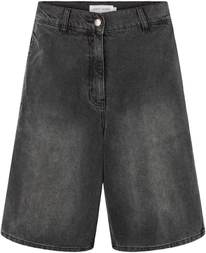 Denim black wide shorts - Raha