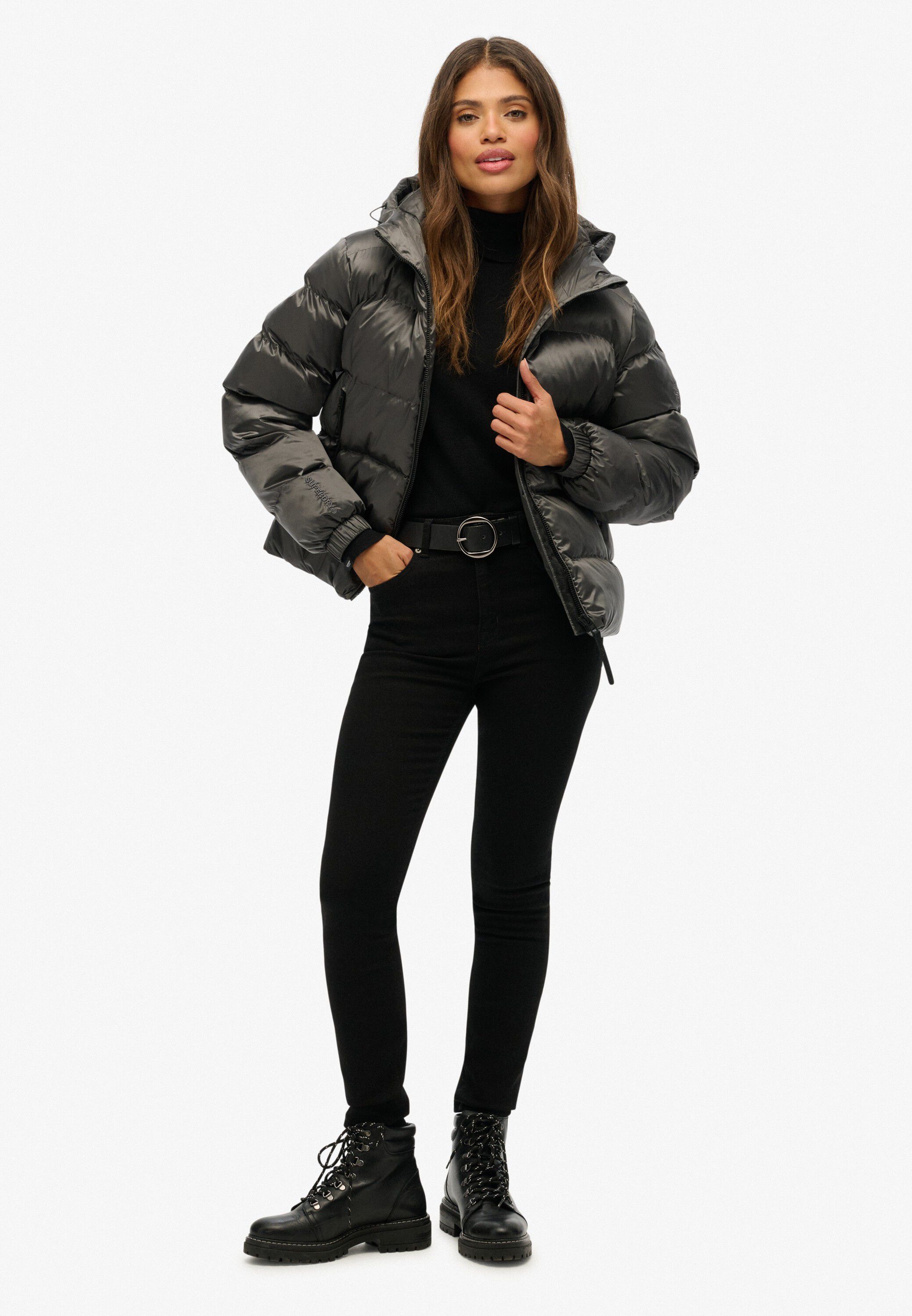 HOODED LUXE SPORTS PUFFER