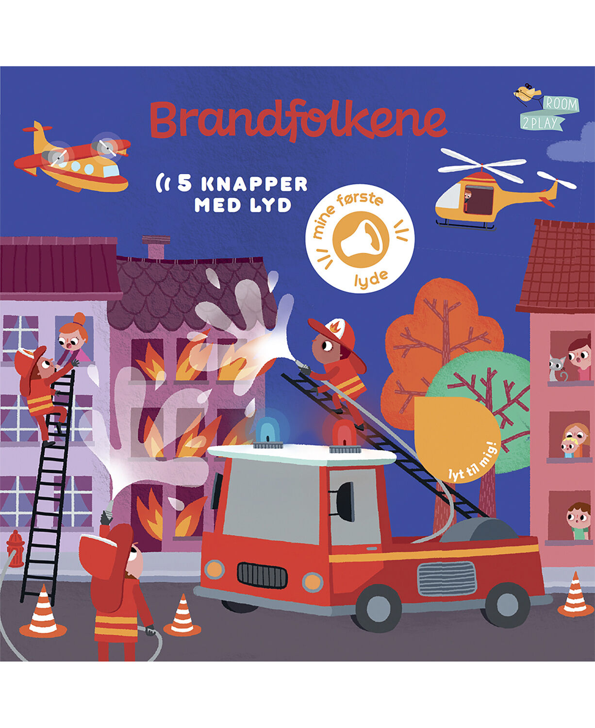 Forlaget ROOM2PLAY - Pegebog med lyd - Brandfolkene