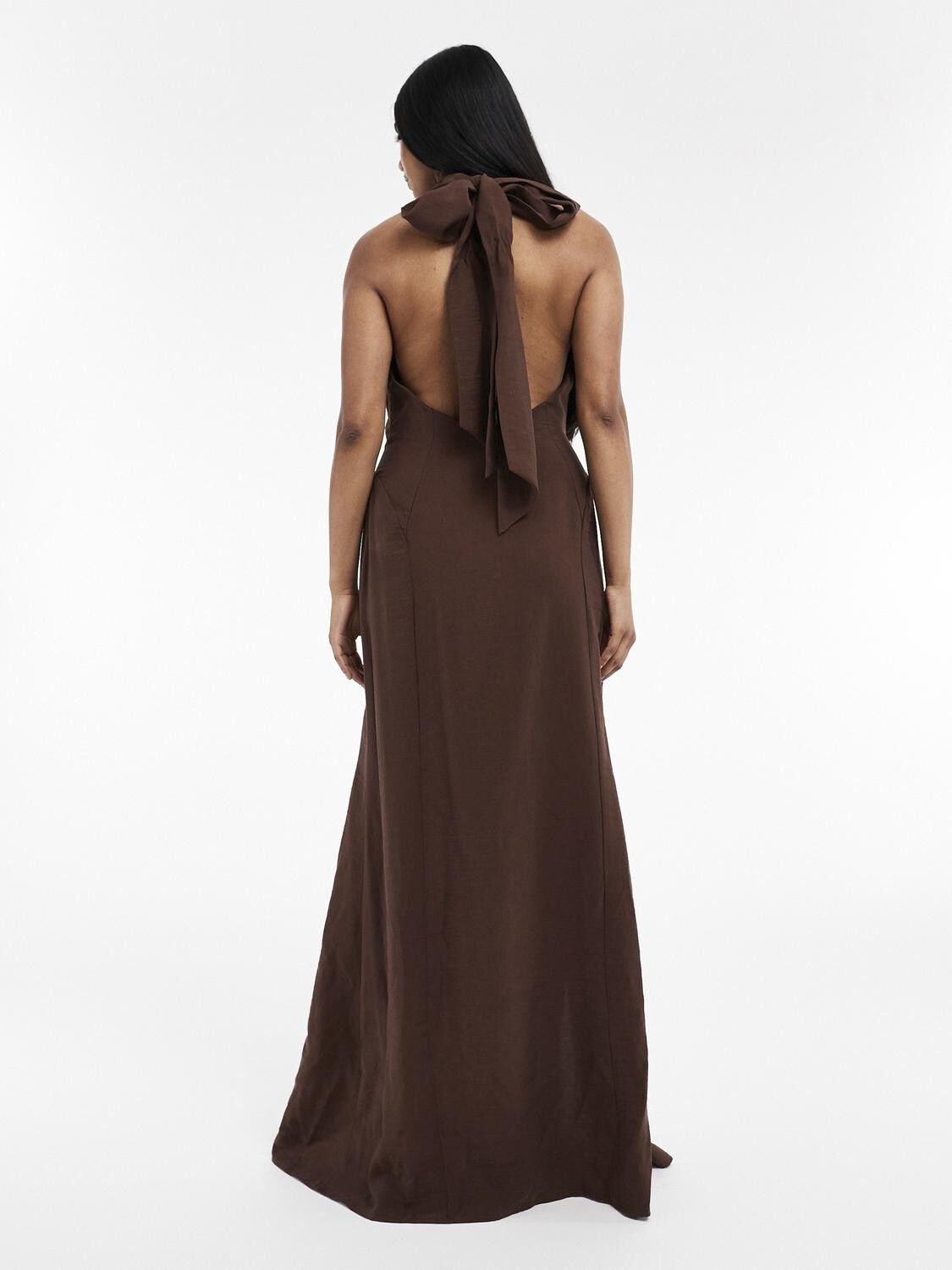 TSGRY SL HALTERNECK MAXI DRESS WVN