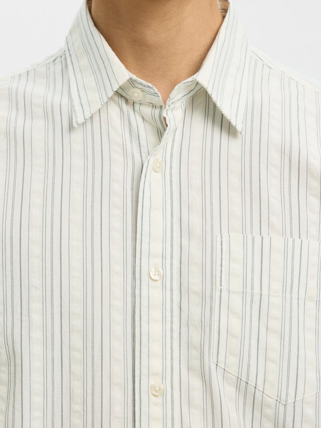 SLHREGFREDDIE MIX SEERSUCKER LS SHI