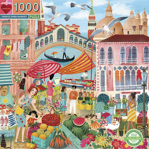eeBoo - Puslespil 1000 brk - Venice Open Market