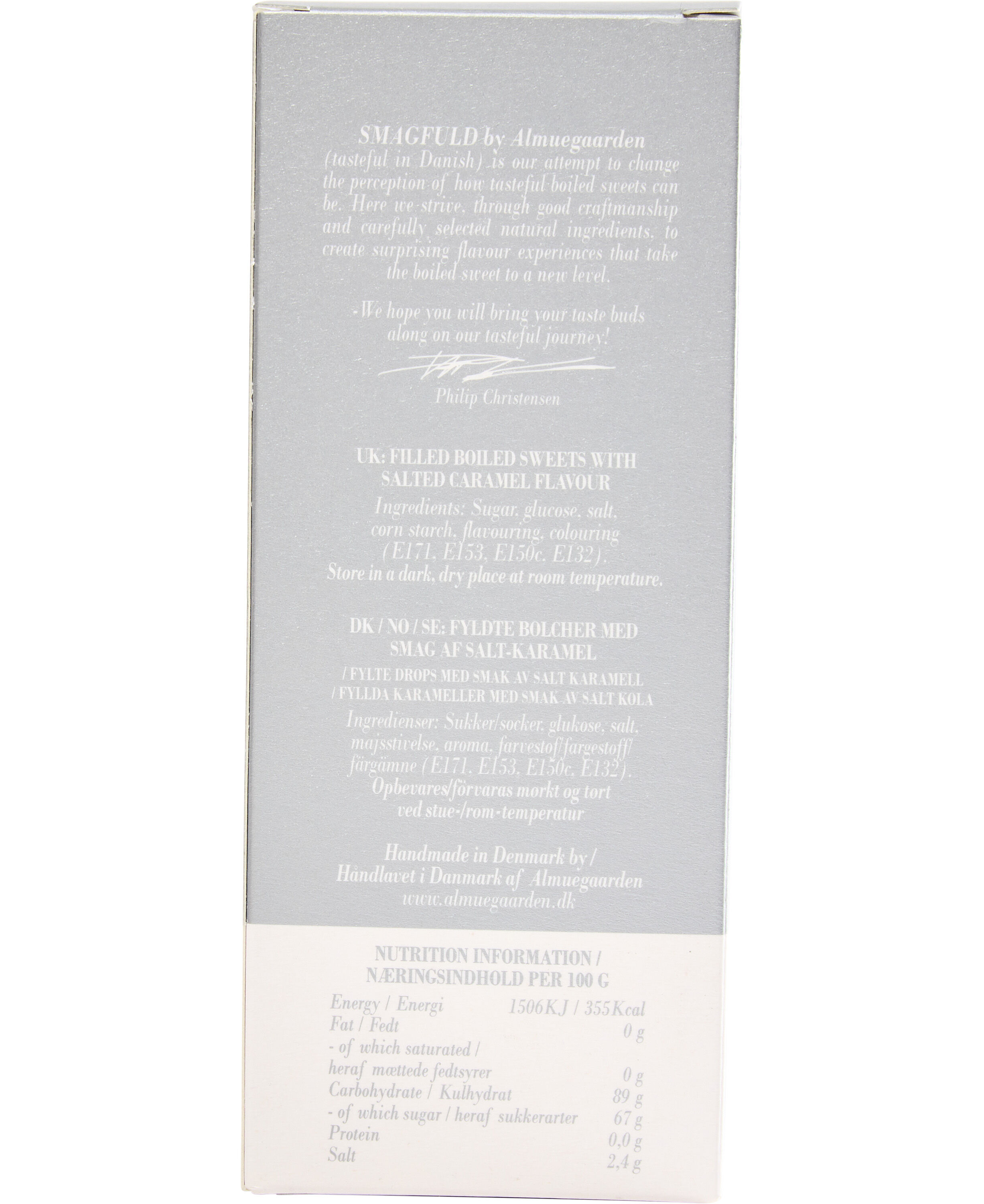 Smagfuld Gavepakning - GOD P&Aring;SKE (gul/s&oslash;lv)