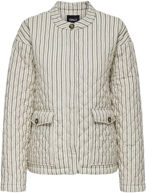 ONLSMILLA QUILTED STRIPE JACKET OTW