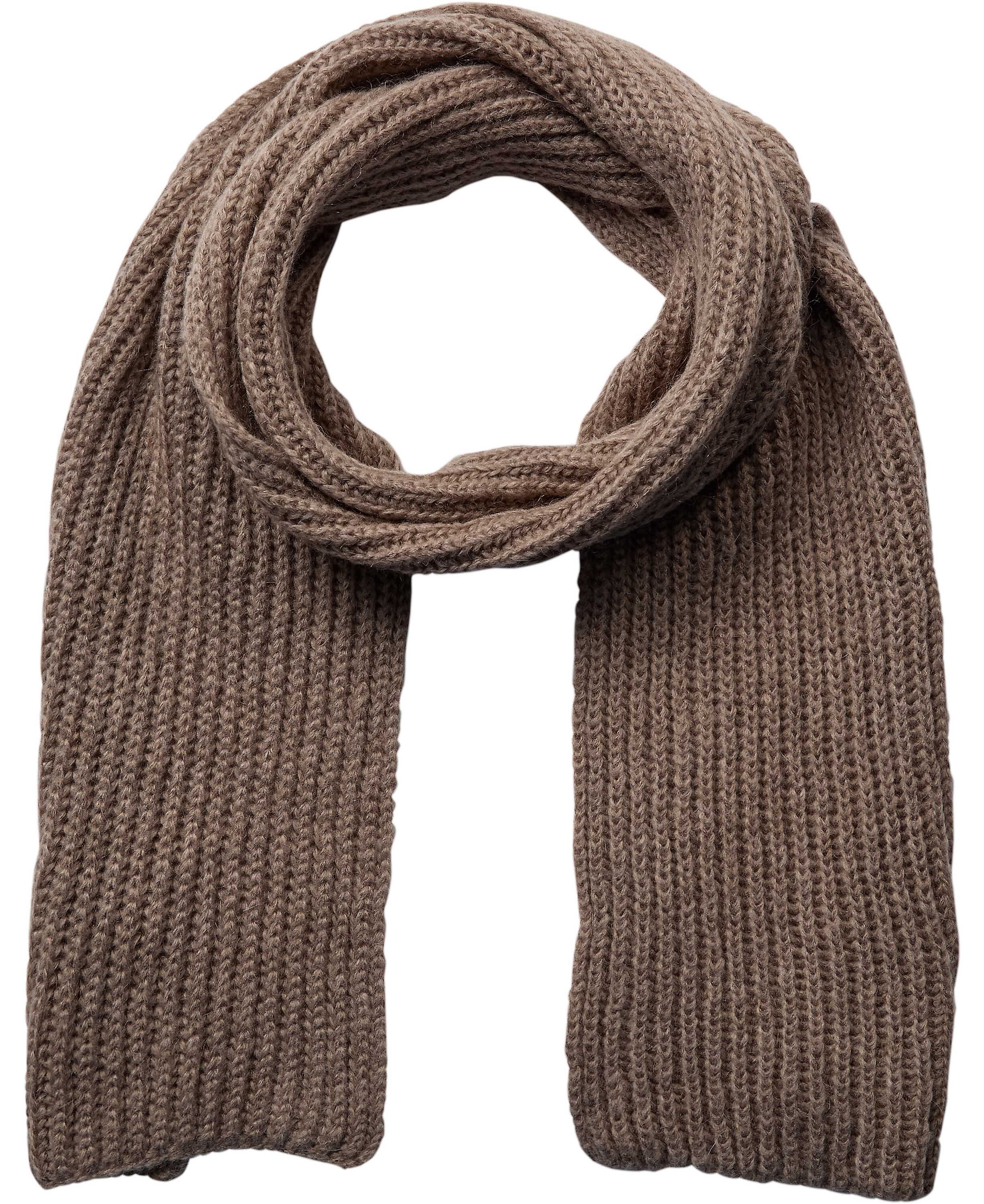 Chunky Rib Scarf, Beige