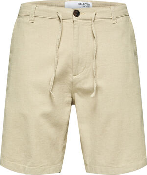 SLHCOMFORT-BRODY LINEN SHORTS W NOO