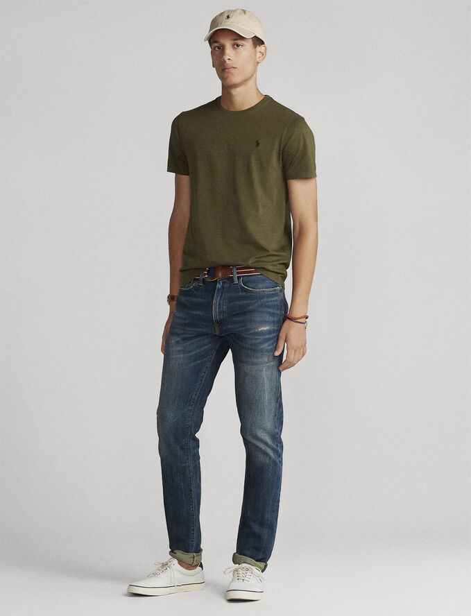 Custom Slim Fit Jersey Crewneck T-Shirt