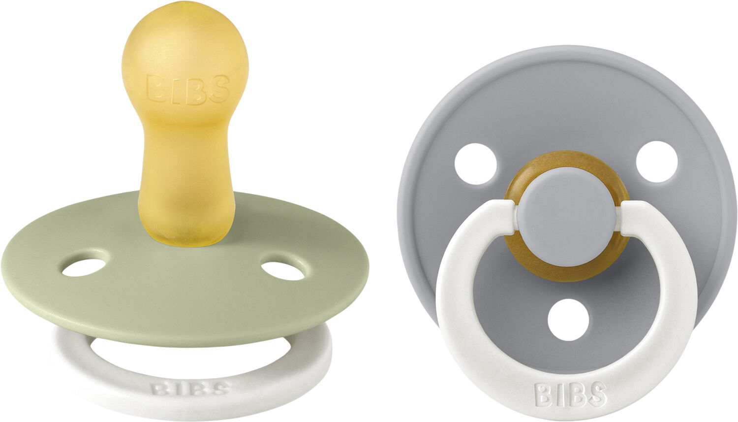 BIBS Colour 2 PACK Blush NIGHT/Vanilla NIGHT