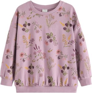 Soft cotton sweatshirt with relaxed