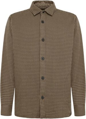 Loose houndtooth overshirt
