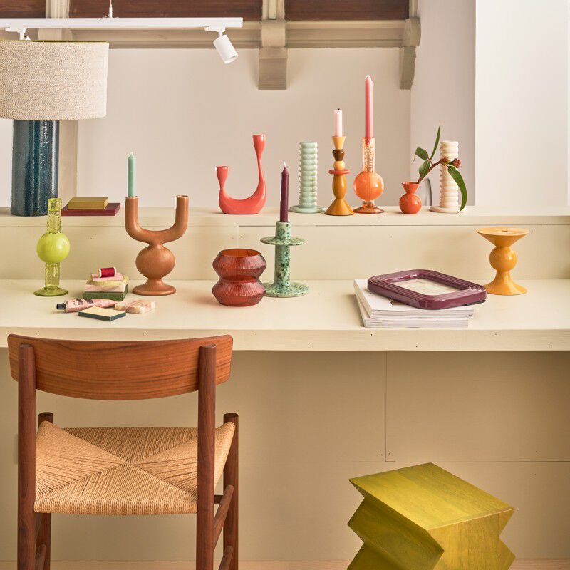 Urban Nature Culture candle holder Aiden, sea foam