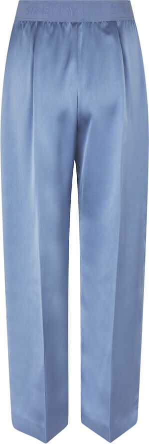 Wide Leg Long Pants, 2261 Satin