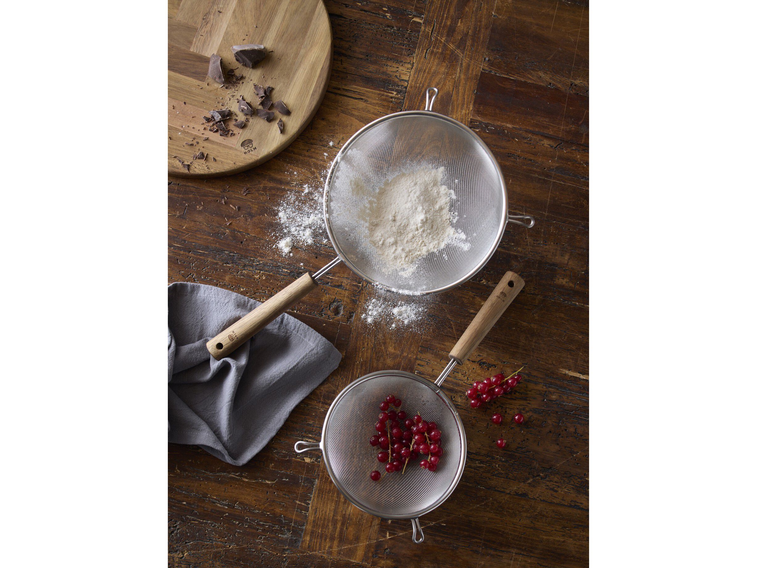 Tr&aring;dsigte 16 cm Rustfrit st&aring;l/Akacie