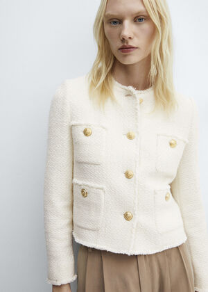 Pocket tweed jacket