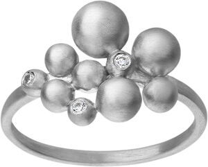 Pebbles ring - silver