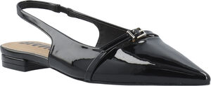 BIABARI Pointy Flat Slingback Faux Leather