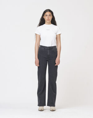 Brown Straight Jeans Original Black