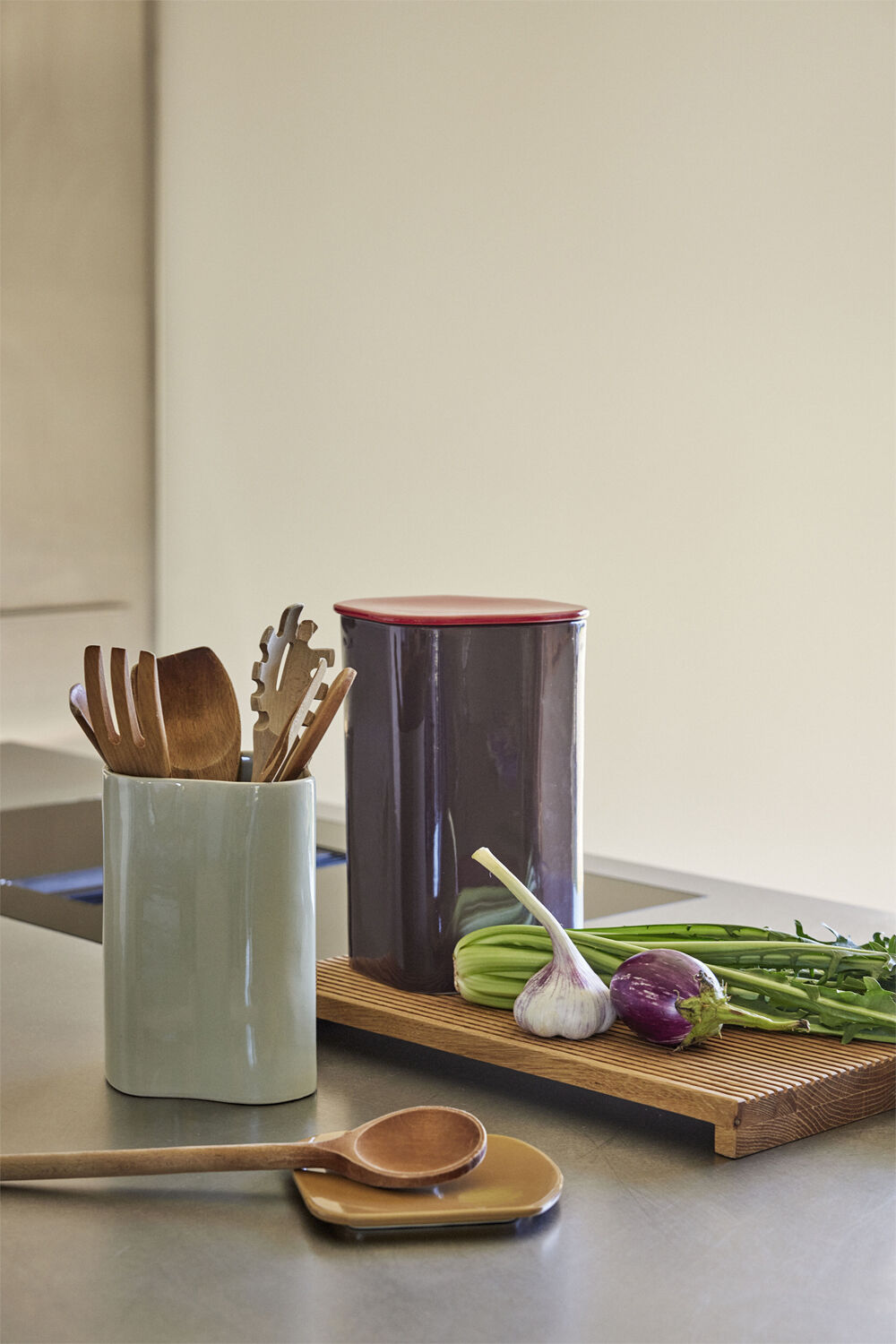 Amare Opbevaring med l&aring;g Large Burgundy/R&oslash;d