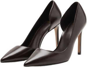 Asymmetrical heeled shoes
