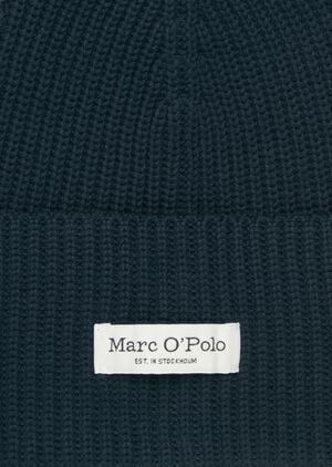 Beanie, knitted, with fold-up