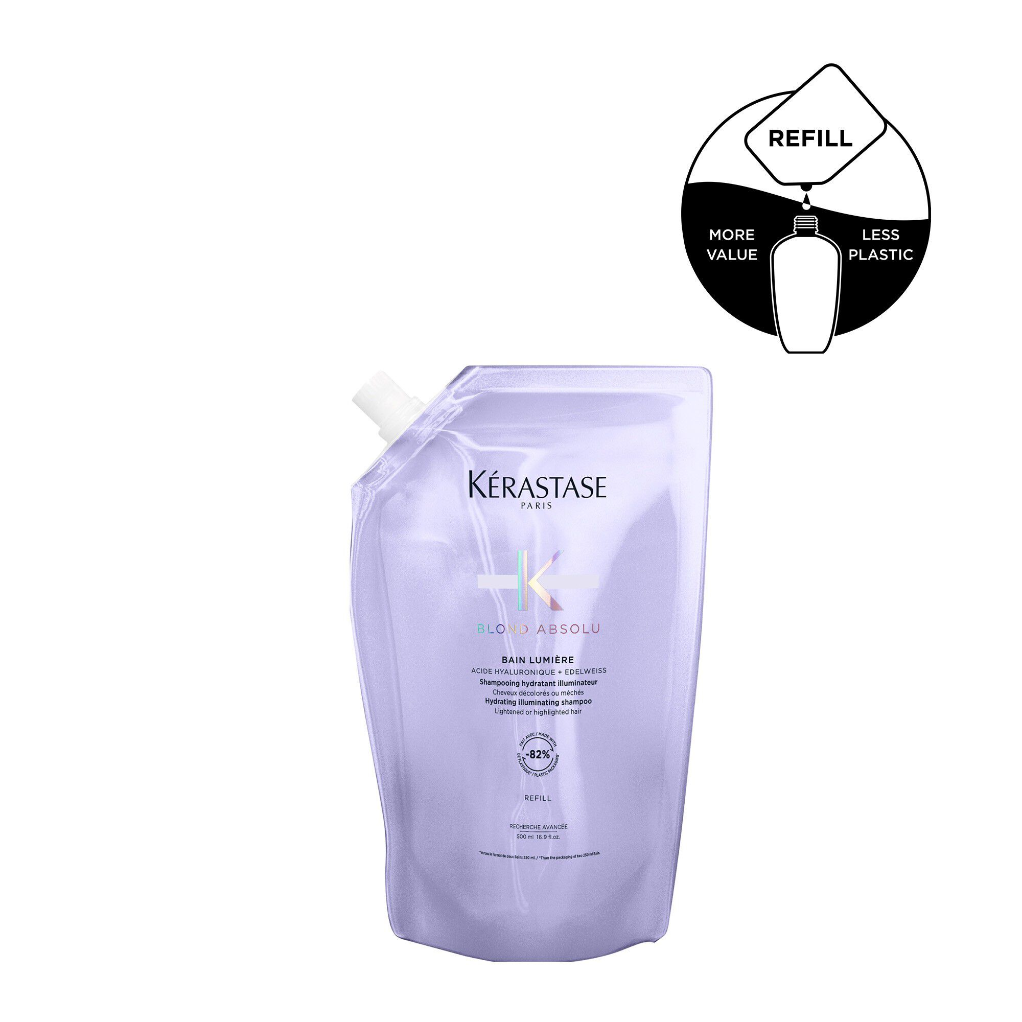 K&eacute;rastase Blond Absolu Bain Lumi&egrave;re Shampoo 500ml Refill