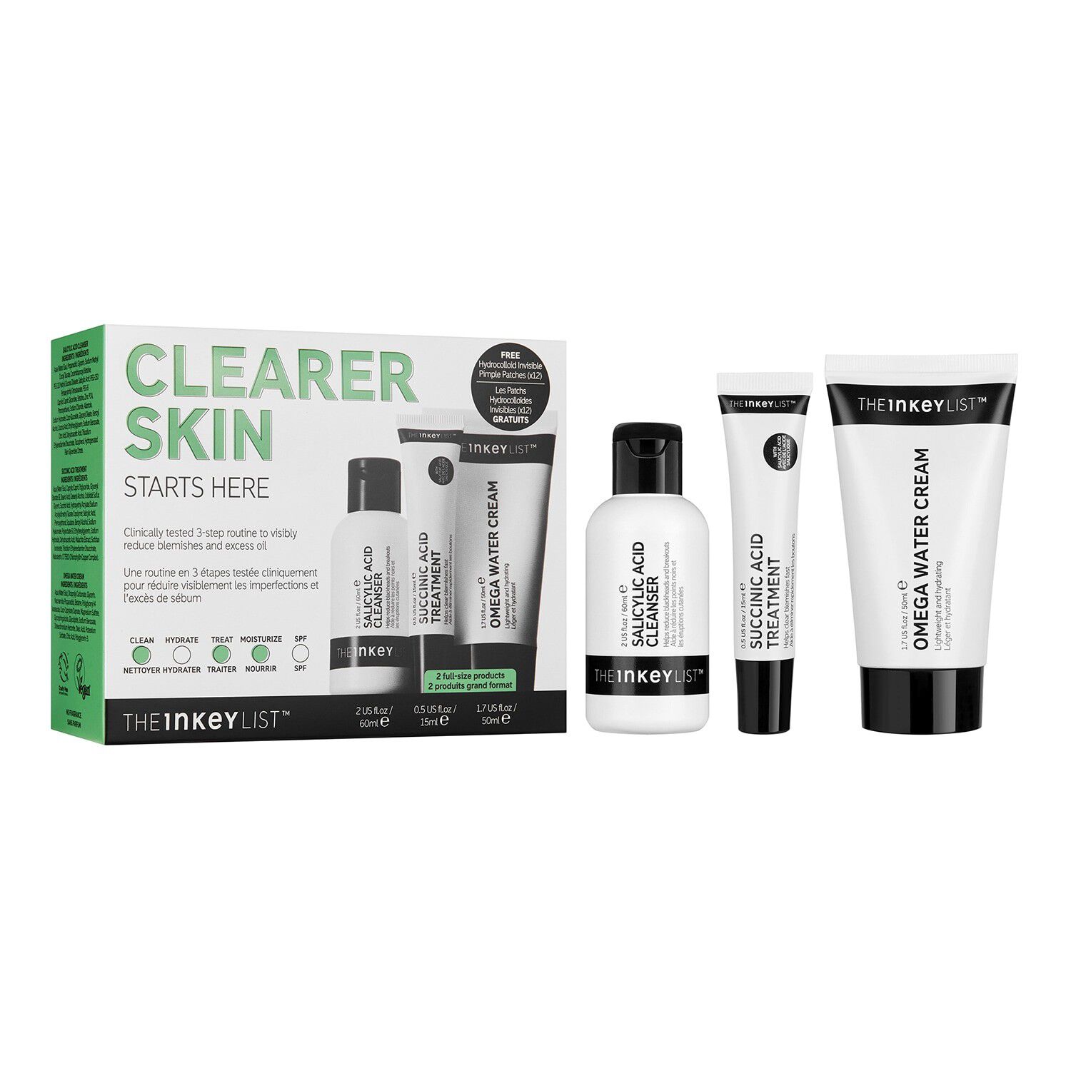 Clearer Skin Starts Here - S&aelig;t med plejeprodukter til urenheder