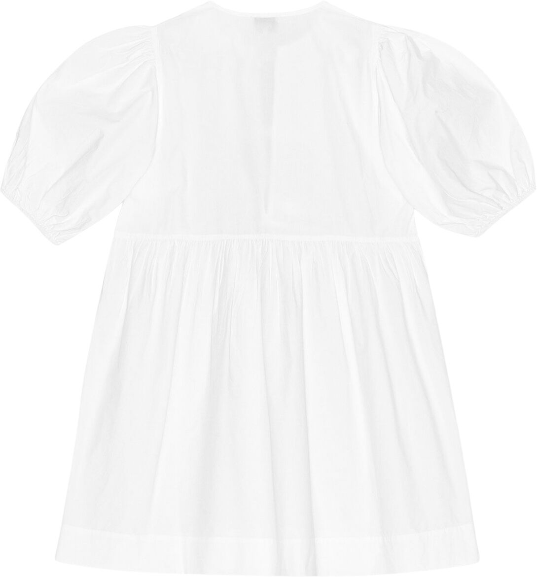 Printed Cotton Tie String Mini Dres