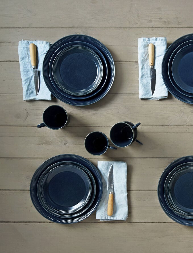 Knabstrup, krus, blå, H9 cm