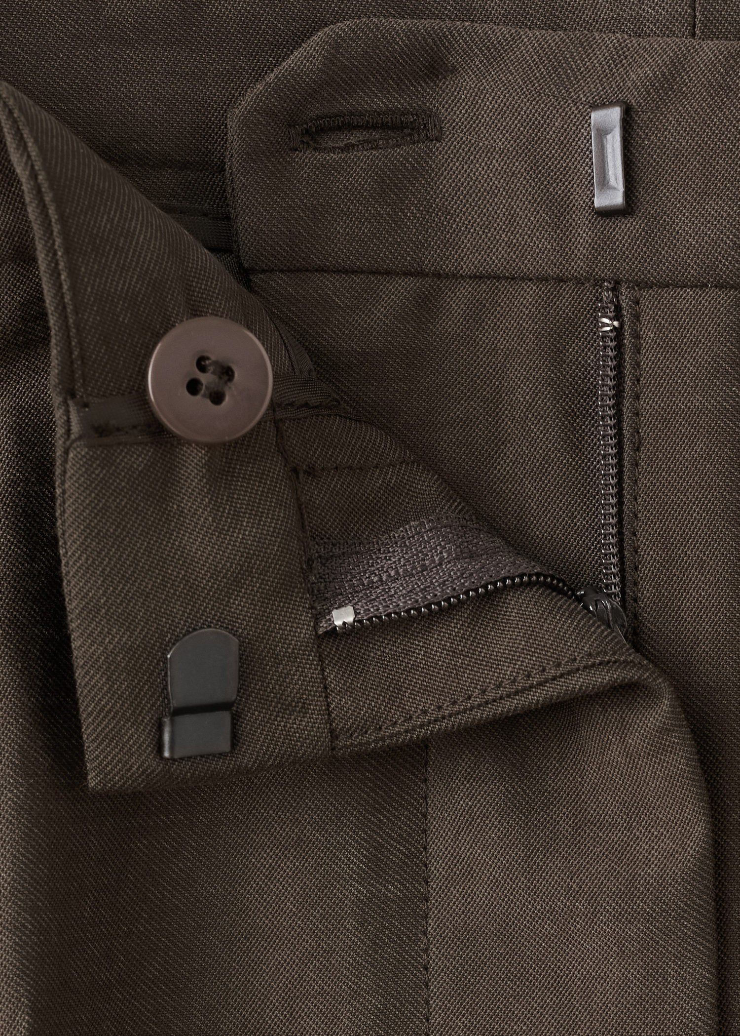 Mid-rise lyocell trousers