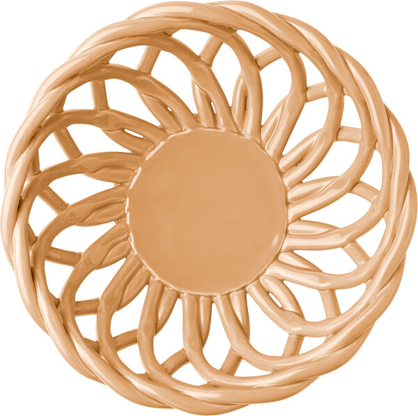 CERAMIC BASKET SICILIA SMALL TANGERINE