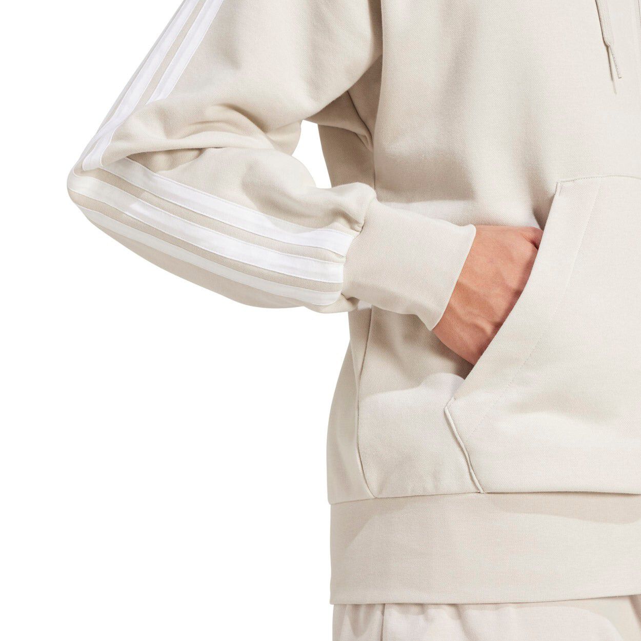 Essentials 3-Stripes Full Zip H&aelig;ttetr&oslash;je