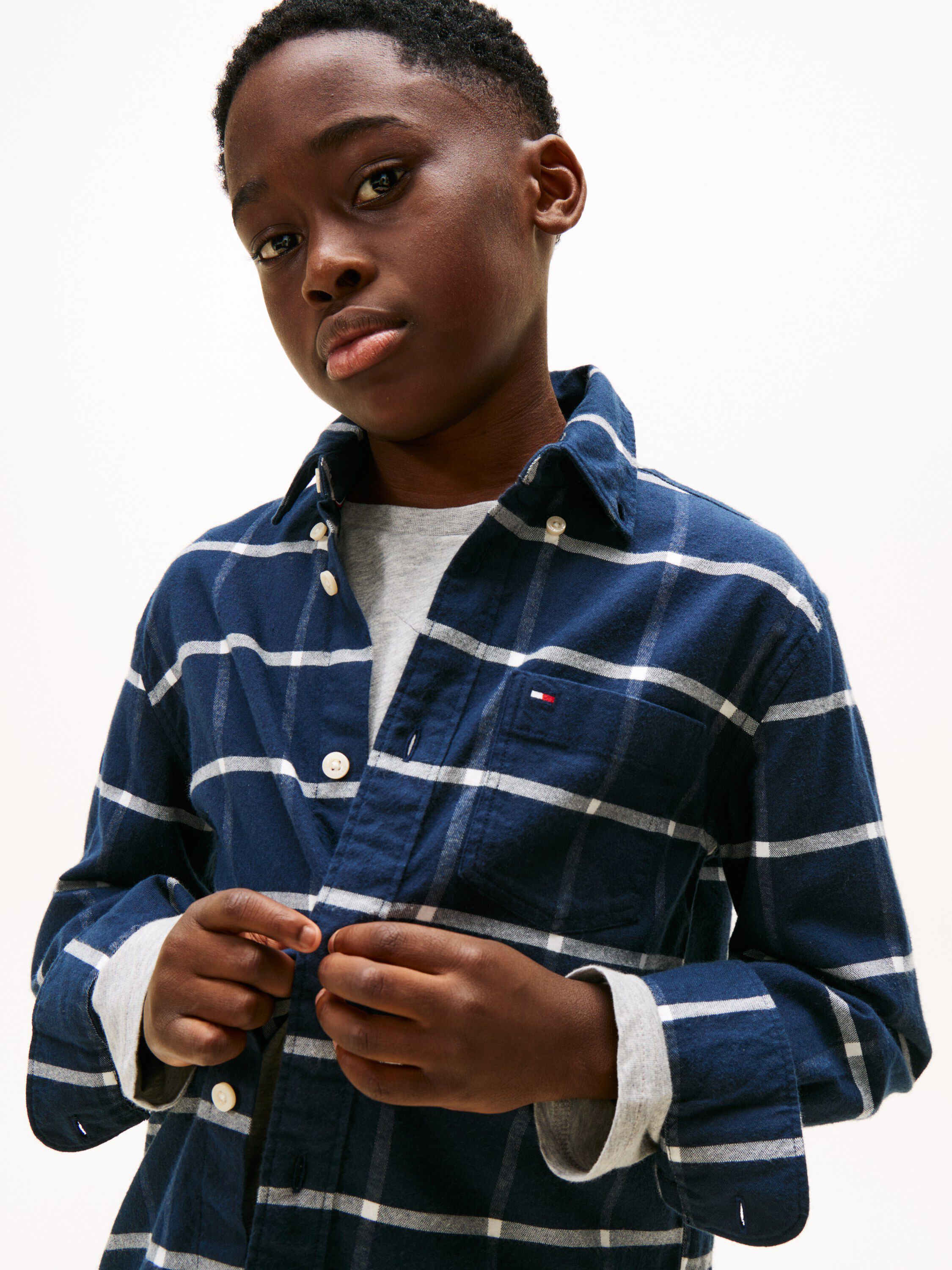 WINDOW PANE CHECK SHIRT LS