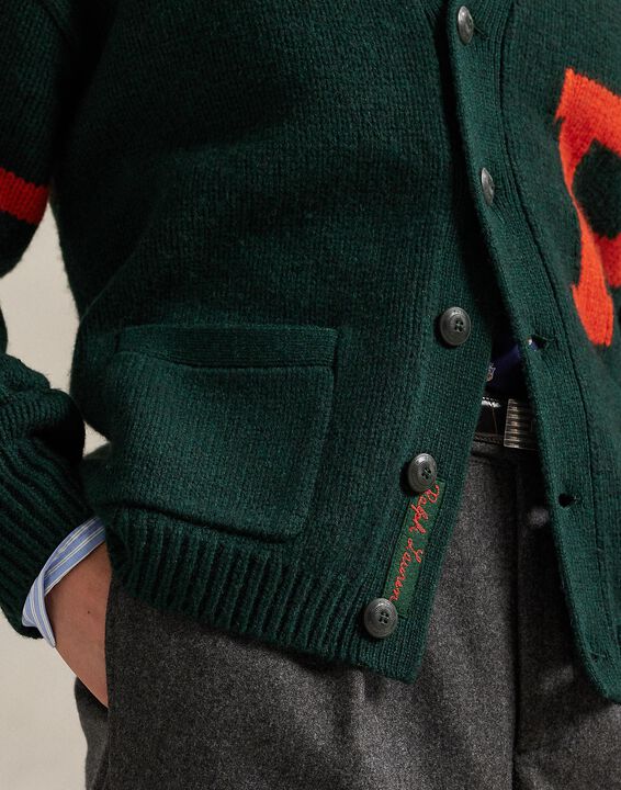 Wool Letter Cardigan