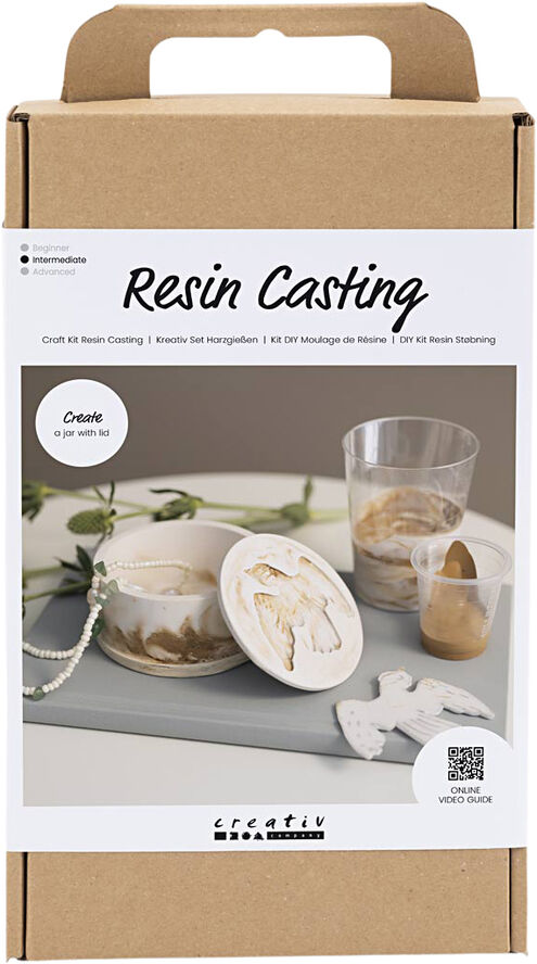 DIY Kit Resin Støbning, Krukke med låg