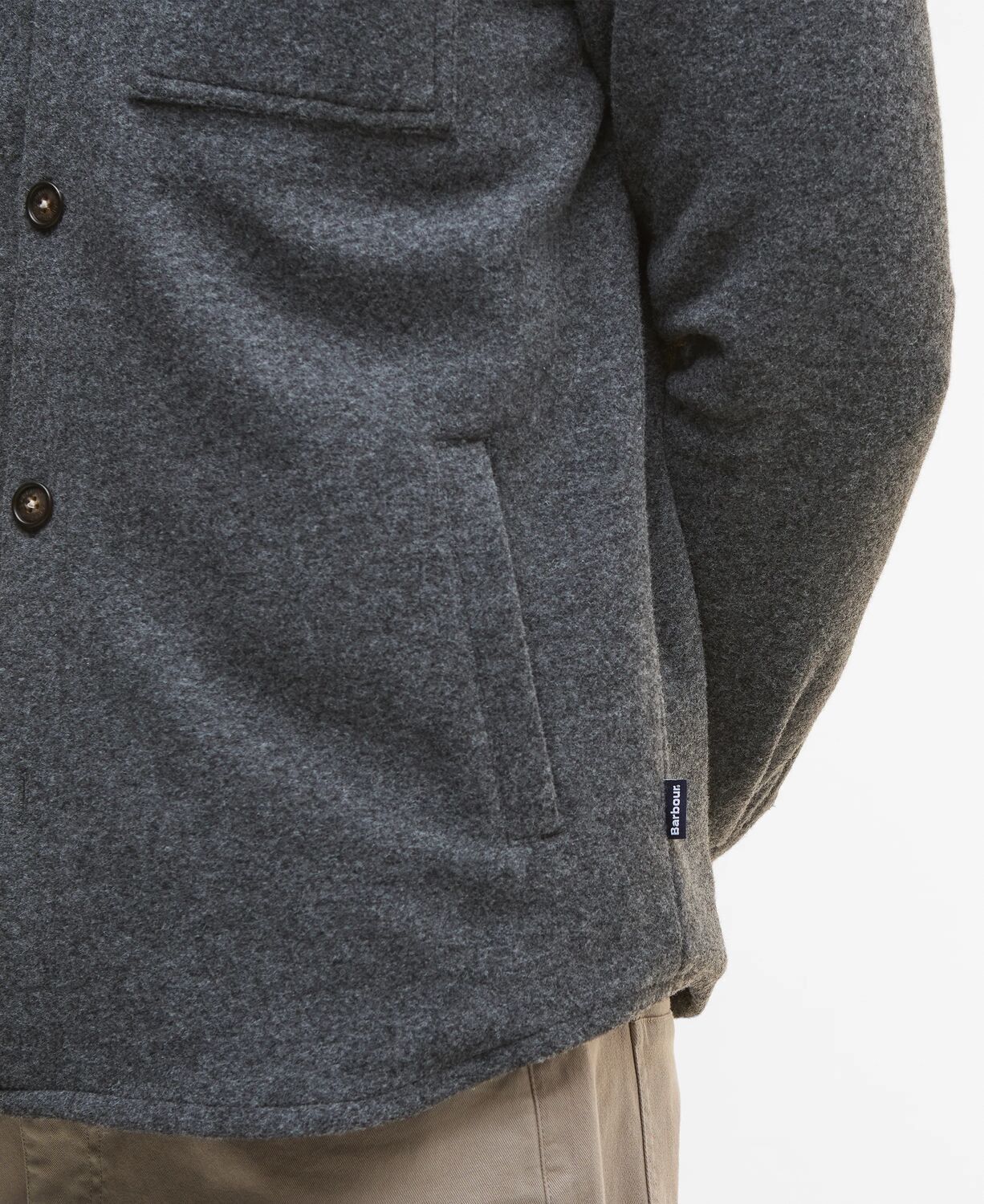 Barbour Marlow Tailored Wool Blend Overshirt