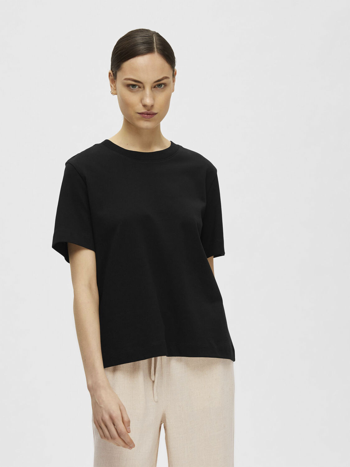 SLFESSENTIAL SS BOXY TEE NOOS