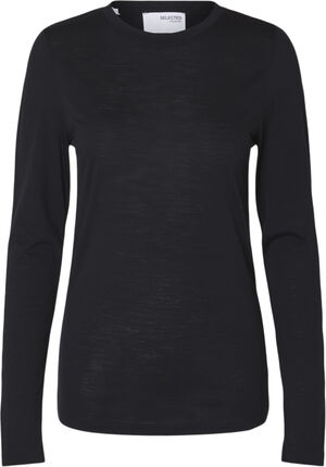SLFWOLA LS 100% WOOL O-NECK NOOS