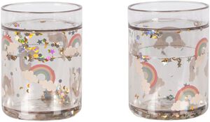 2 PACK GLITTER CUPS
