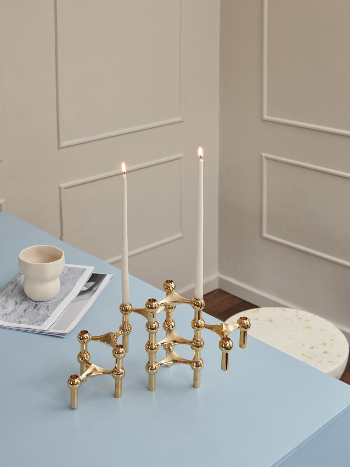 STOFF Nagel&reg; lysestage messing