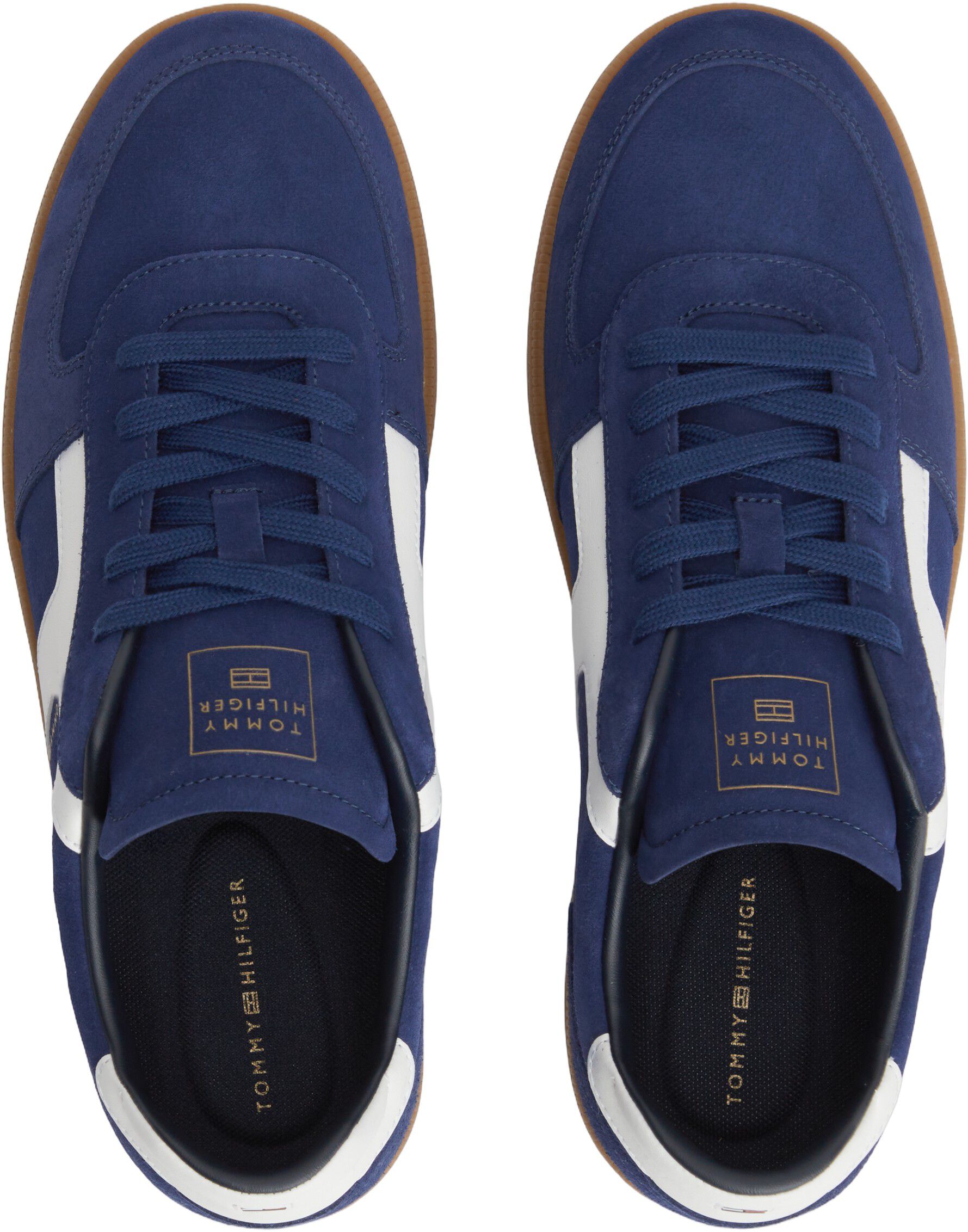 Suede Mixed Texture Trainers