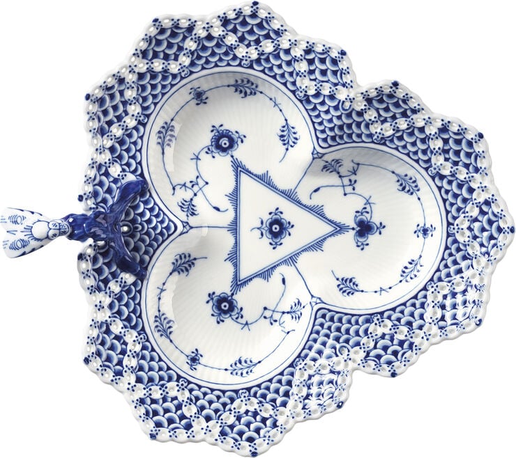 Musselmalet Helblonde Asiet 25 cm