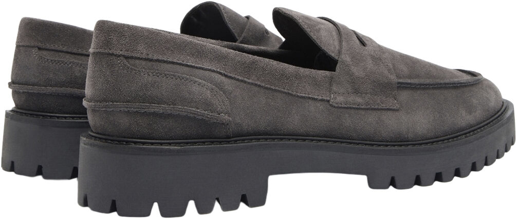 Aaron Penny Loafer - Black Suede